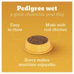 Pedigree Chicken & Liver Chunks in Gravy Adult Wet Dog Food - 130g - Image 7